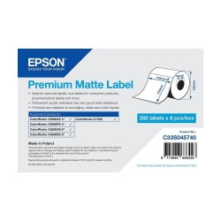 Étiquettes mat premium Epson 105mm*210mm